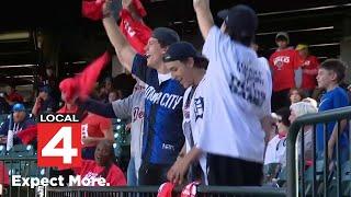 Detroit Tigers fans celebrate series sweep of Astros