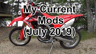 CRF250L My Current Mods (July 2019)