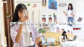 practical exam week (lots of practicum + productive days) | indonesian high school uprak vlog 
