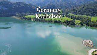 翱翔在德国科赫尔湖的上空，感受湖光山色！Fly Over Germany Kochelsee,  Unforgettable Lake and Mountain Vistas!