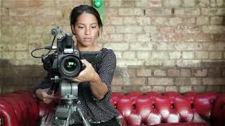 female video camera operator NyEH2q5r