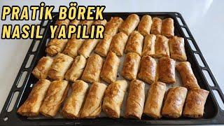 BU TARİFTEN SONRA YUFKA ALMAYACAKSINIZ  2 ŞER 2 ŞER AÇARAK 7 SEFERDE1 TEPSİ BÖREK NASIL YAPILIR ️