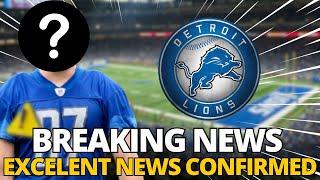 CONFIRMED NOW! LIONS CONFIRM HIS RETURN! CELEBRATE! DETROIT LIONS NEWS