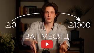 Как набрать 1000 подписчиков в ютубе с нуля?