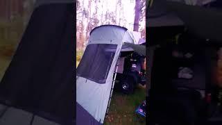 Decathlon Roof tent and Awning 500 on Jeep Wrangler