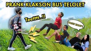 PRANK KLAKSON BUS TELOLET.. AUTO NGOMONG R4MAH.. !!