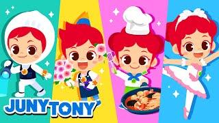 Job & Occupation Songs Compilation ️‍️‍️‍️‍ Job Songs for Kids｜JunyTony