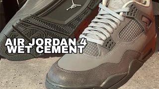 WET CEMENT AIR JORDAN 4 “PARIS” SNKR REVIEW AND DETAILS #kicks #sneakers #olympics #teamusa #nike