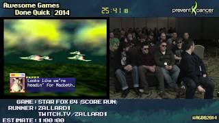 Star Fox 64 :: SCORE RUN (0:44:31) by Zallard1 #AGDQ 2014