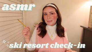 ASMR Winter Ski Resort & Lodge Check-In   Soft-Spoken