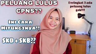 CARA MENGHITUNG PELUANG LULUS CPNS - INTEGRASI NILAI SKD & SKB