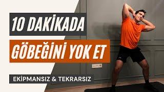 10 Dakikada Göbeğinden Kurtul | Ayakta Karın Egzersizleri