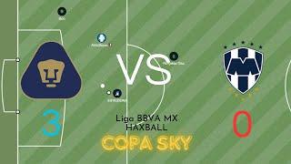 PUMAS 3 - 0 RAYADOS | COPA SKY | Liga MX Haxball