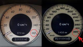 Replacing the Instrument Cluster Overlay for Mercedes W211 W219 Upgrade on AMG V8 KOMPRESSOR 320km/h