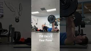 Strongest Dark Magician - Self Care Sunday - 250 lb Floor Press #strength #power #yugioh