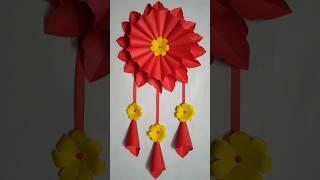 Unique paper wall hanging #shortvideo #shorts #diy #wallhanging #viral #craft