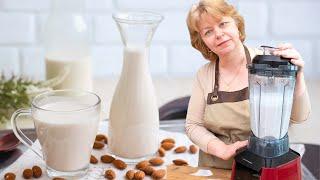  ALMOND milk without preservatives, in 2 MINUTES  vegetable milk recipe for fasting days