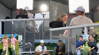 Rory McIlroy Seen Hugging Amanda Balionis After TV Interview Amid Romance Rumors Following Divorce