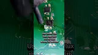 How to Desolder SMD Stepper Motor Driver IC with SMD Rework Soldering Station