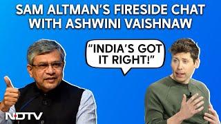 Sam Altman In India | Ashwini Vaishnaw & OpenAI CEO Sam Altman's Chat On India's AI Strategy