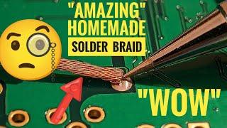 How To Make "AMAZING" SOLDER BRAID / Great Soldering Hack