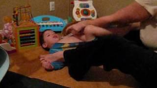 Angelman Syndrome - Changing Kiano's diaper - 4yrs