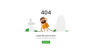 404 page design using html css & bootstrap