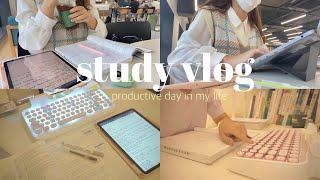 STUDY VLOG  | productive day in my life | prepare for exam, new keyboard ⌨️