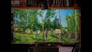 Hop Farm painting Timelapse Lewis Hazelwood-Horner