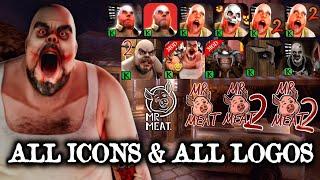Mr. Meat Saga All Icons & All Logos