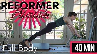 FULL BODY Intermediate Pilates REFORMER Workout | 40 min | No Additional Props Needed!