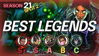 NEW LEGENDS TIER LIST for Season 21 Split 2 - BEST and WORST Legends - Apex S21 Meta Guide