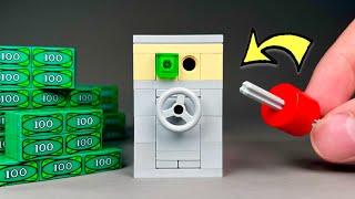 I built a LEGO SAFE with KEY LOCK