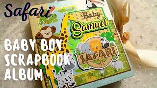 Safari Scrapbook Album Baby Boy