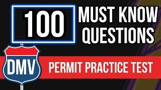 DMV Permit Practice Test 2024 (100 Must Know Questions)