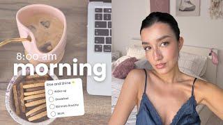 8AM MORNING ROUTINE 🩷| Katerina Visseri