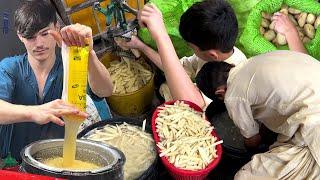 How to Make Crispy French Fries  | Afghani Boy Making French Fries | Amazing Street food of Karachi