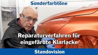 Sonderfarbtöne Reparaturverfahren für eingefärbte Klarlacke