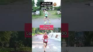 Hai ngôi sao chạy marathon Lê Thị Tuyết và Lê Tấn Hi có điểm chung gì? #maratona #runner #tudabom