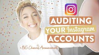 CHANNEL ANNOUNCEMENT | PLUS I'm Auditing Your Instagram Accounts 