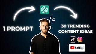 This GPT Gives You Trending YouTube, TikTok, Insta Content Ideas On Autopilot – ChatGPT 4o Tutorial