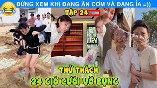 Tổng Hợp Thử Thách 24 Giờ Cười Vỡ Bụng | Tập 24 Siêu Nhí Nhảnh