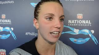 Regan Smith After Winning 200 Fly at 2019 US Nationals