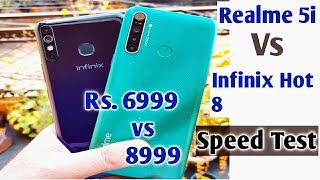 Realme 5i Vs Infinix Hot 8 Speed Test, Multitasking Comparison