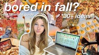 THE ULTIMATE FALL BUCKET LIST!! how to romanticize fall 