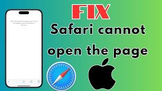 FixSafari cannot open the page because it could not be establish a secure connection to server