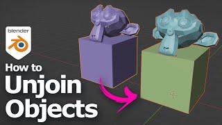 How to unjoin objects in Blender