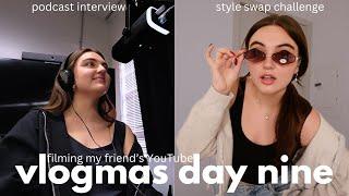 VLOGMAS DAY 9  Day in the Life of a Content Creator - PODCAST & STYLE SWAP CHALLENGE (+TRY-ON HAUL)