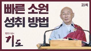 빠른 소원 성취 방법 [법안스님의 기도 21회]