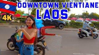 Downtown Walk Part I - Vientiane Capital, LAOS  #WanderingLeisure #laos #citywalk